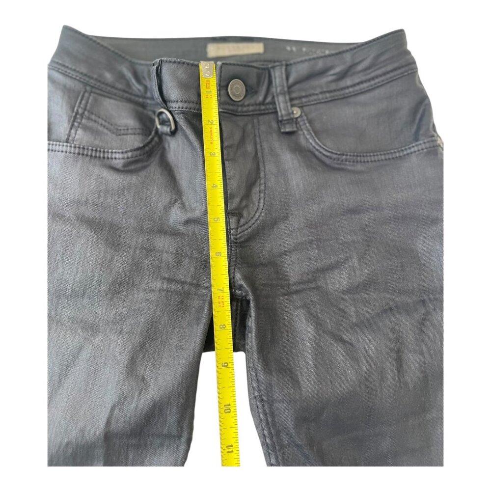 Size 24W Burberry Pilton Skinny Ankle Stretchy Jeans Women's Burgundy Authentic - Picture 5 of 14